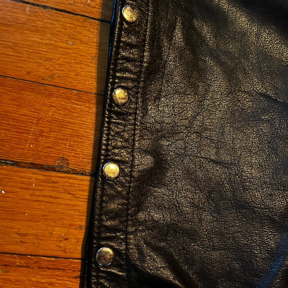 Leather Motorcycle Chaps (L) - Picture 10 of 11